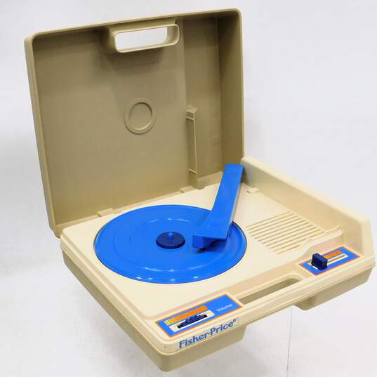 Vintage Fisher Price Record Player Turntable Blue image number 1