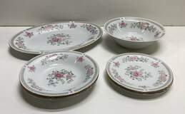 International Porcelain Kensington China Gardena Plater/Bowls/Plates 6Pc Set