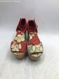 Tory Burch Red And Beige Womens Shoes Size 6 image number 3