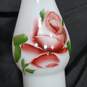 Vintage Floral Milk Glass Oil Lamp image number 7