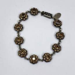 Designer Liz Palacios Gold-Tone SF Topaz Crystal Aurora Borealis Chain Bracelet alternative image