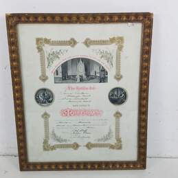 Marriage Certificate Antique 1911  Lewis Darheim Dina Breedahl Montana