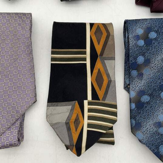 Bundle Of 6 Givenchy Mens Multicolor Printed Adjustable Designer Necktie image number 3