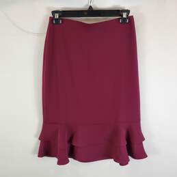 Ann Taylor Women Burgundy Skirt 0P NWT