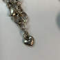 Designer Brighton Silver-Tone Blue Yellow Beaded Heart Pendant Necklace image number 4