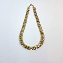 Designer J. Crew Gold-Tone Lobster Clasp Chunky Link Chain Necklace alternative image