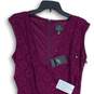 NWT Adrianna Papell Womens Purple Surplice Neck Sleeveless Bodycon Dress Size 8 image number 3