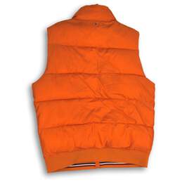 NWT Tommy Hilfiger Mens Orange Sleeveless Mock Neck Full-Zip Puffer Vest Size XL alternative image