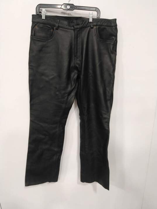 Milwaukee Leather Women's Black Leather Pants Size 36 NWT image number 1