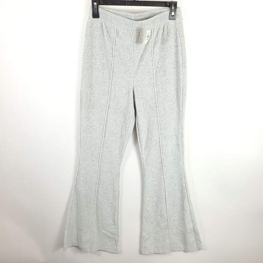 Aerie Women Grey Flared Velvet Ribbed Pants S NWT image number 1