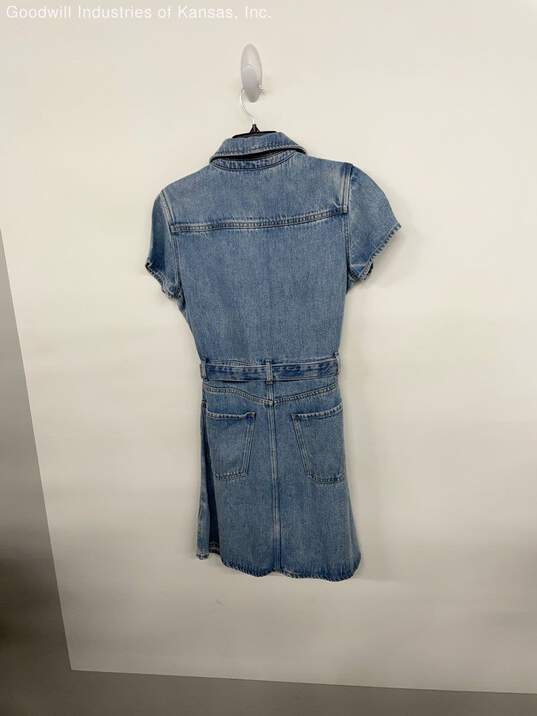 7 for all mankind Blue Casual Dress NWT- Size M image number 3
