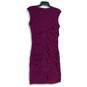 NWT Adrianna Papell Womens Purple Surplice Neck Sleeveless Bodycon Dress Size 8 image number 2
