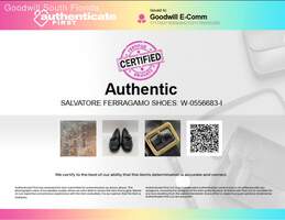Authentic Salvatore Ferragamo Mens Black Shoes Size 9.5 D alternative image