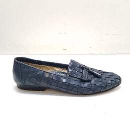 Cole Haan Woven Leather Blue Flats Women's Size 6 (F1385)