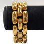 Designer J. Crew Gold-Tone Fashionable Large Link Chain Bracelet image number 1
