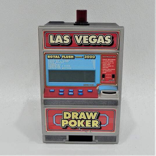 Las Vegas Draw Poker Battery & Coin Operated Toy Machine TESTED image number 1