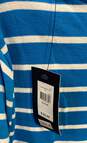 NWT Tommy Hilfiger Womens Blue White Striped Short Sleeve Pullover T-Shirt Sz XL image number 5