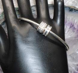 Pandora 6.75" Sterling Silver Cubic Zirconia Bead Charm Bracelet alternative image