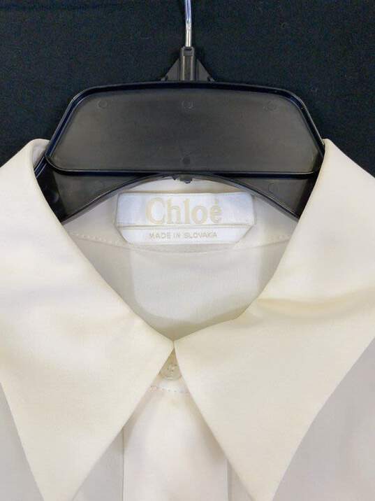 CHLOE Off White Dress Shirt - Size 36 (US XS) image number 2