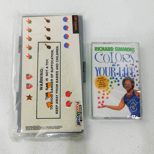 RICHARD SIMMONS Move, Groove, & Lose Food Mover Lot VHS, Cassettes Pamphlets NEW image number 5