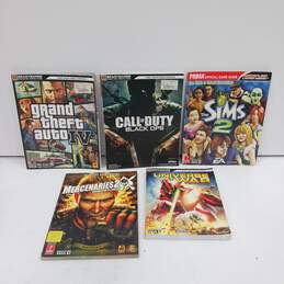 Bundle of 5 Assorted Video Game Strategy Guides