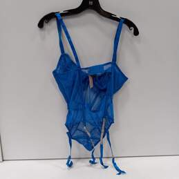 Victoria's Secret Lace Blue Teddy Size L NWT alternative image