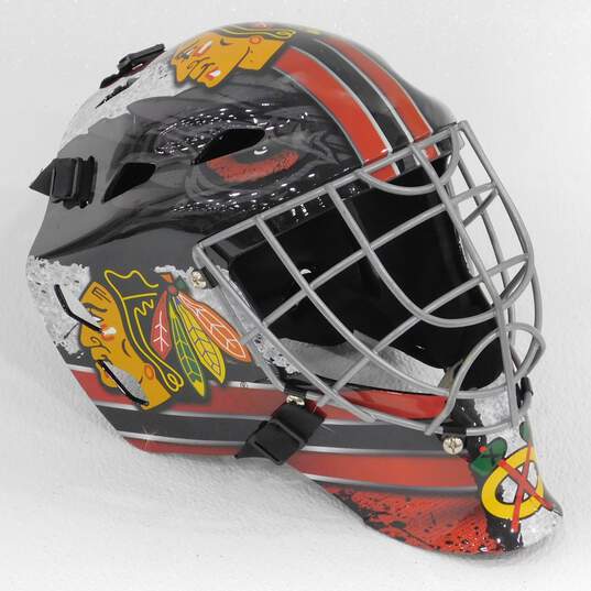 Chicago Blackhawks NHL Franklin GFM1500 Hockey Goalie Youth Helmet Face Mask image number 1