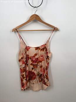 L'AGENCE WOME'NS SPAGETTI STRAP FLORAL TOP /CREAM/RED-WITH TAG alternative image