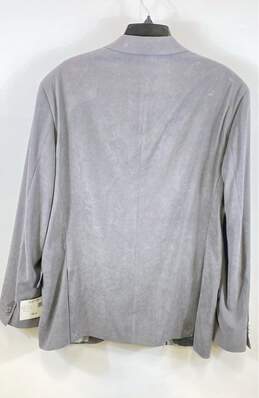 Kenneth Cole Reaction Mens Gray Pockets Single Breasted Blazer Jacket Size 44L alternative image
