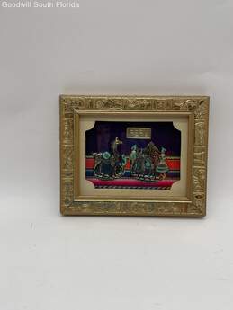 Peruvian Wall Art Handcrafted Metal Wood Frame 6X5 Inch