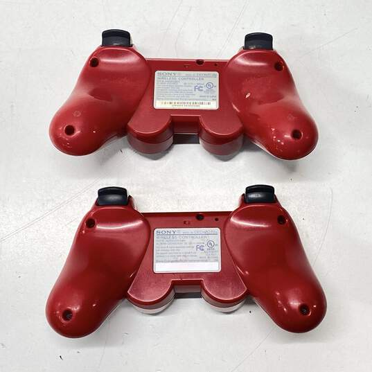 Sony Playstation 3 Dualshock Controllers For Parts/Repair- Red image number 2