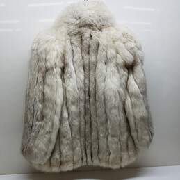 Women's Blue Fox Fur Coat Approx. Size L alternative image
