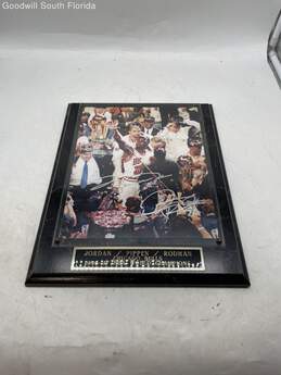 Framed Picture Of Jordan Pippen Rodman Chicago Bulls 1966-97 NBA World Champions