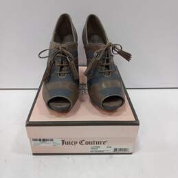 Juicy Couture Fredo Taupe Leather Heels Size 10M IOB
