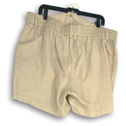 Torrid Womens Tan Pleated Slash Pocket Bermuda Shorts Size 20 alternative image