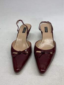 Women's Kate Spade Size 7B Red Pointed Toe Kitten Heels
