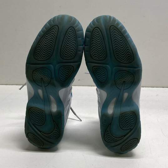 Nike Little Posite One White Aura Worn Blue (GS) Athletic Shoes Women's SZ 8.5 image number 7