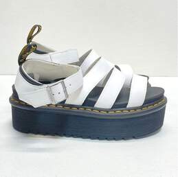 Dr. Martens Blaire Quad Black White Ankle Strap Platform Sandals Women's Size 9