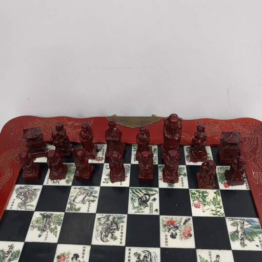 Vintage Asian Portable Chess Set image number 6