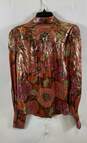 NWT Trina Turk Womens Multicolor Floral Sagittarius Button-Up Shirt Size L image number 2