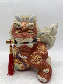 Chinese Vintage Porcelain Lion Figurine 2 alternative image