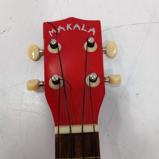 Makala Ukulele Dolphin Bridge Red Model MK-SD-RD & soft Cover image number 4