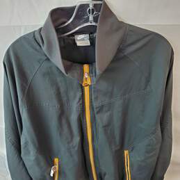 Nike Men's Grey Zip Up Jacket with Orange Details Size XL alternative image