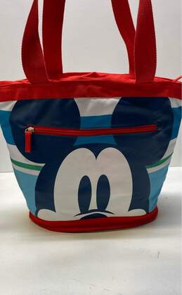 Disney Studios Multi Mickey Mouse Striped Lunch Tote Bag
