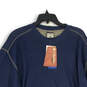 NWT Mens Blue Long Sleeve Crew Neck Pullover Sweatshirt Size Large image number 3