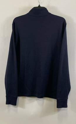 Hugo Boss Mens Blue Regular Fit Long Sleeve Quarter Zip Pullover Sweater Size M alternative image