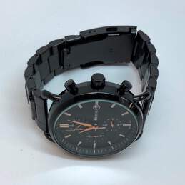 Designer Fossil Commuter FS5402 Black Round Analog Dial Chronograph Wristwatch alternative image