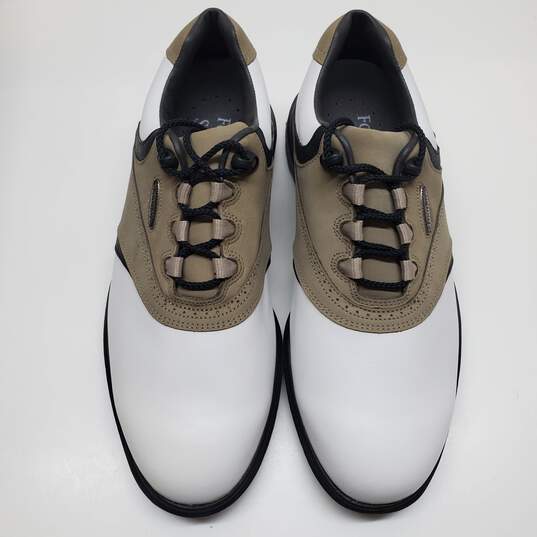 Men's Foot Joy Soft Joys Spikeless White/Khaki Size 9.5 Wide, Used image number 4