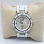 Women's Oniss Paris MOP Diamond Dial White Ceramic Stainless Steel Watch image number 1