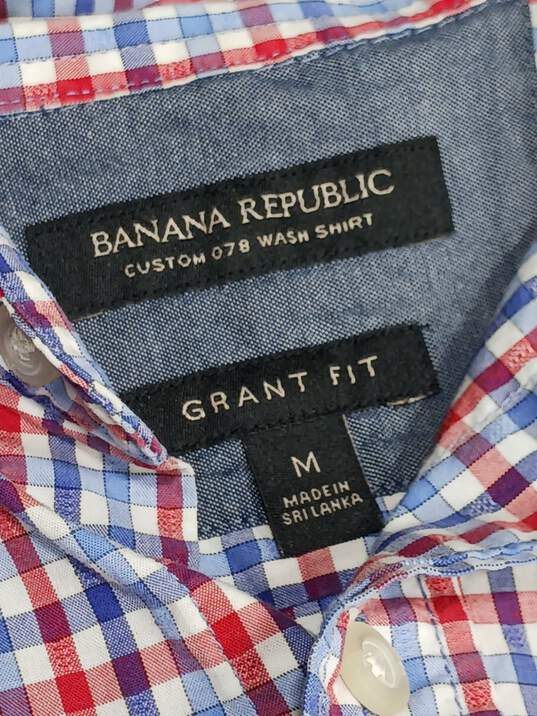 Men's Banana republic Grant Fit Button-Up Shirt Sz M image number 4